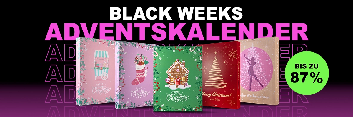 Ein Geschenk in brandnooz grün mit weihnachtlichen Motiven verspricht: "Adventskalender 2025 Vor Vor Vorfreu-Deal zum besten Preis"